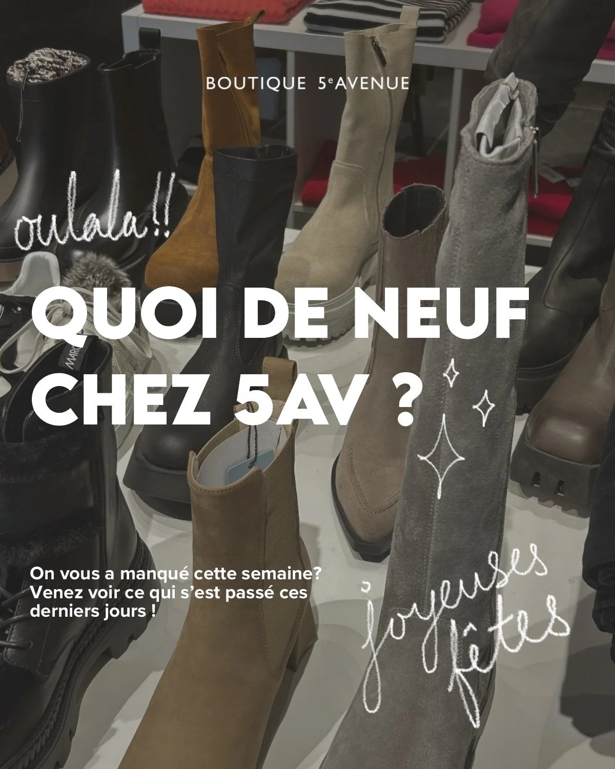 It's been a while since we last saw each other... 🤍

The sales season is in full swing, the holidays are approaching, and surprises are just around the corner. All that's missing is you to celebrate in style.

When will we see you? 