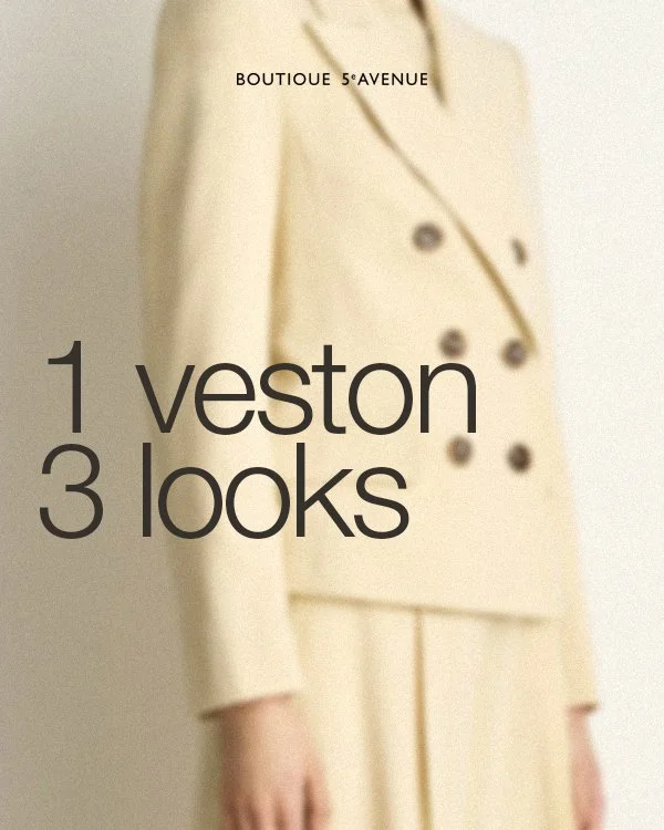 Un veston, trois looks ! 👀

Peu importe le moment de la journ&eacute;e, le veston est une pi&egrave;ce incontournable de la garde-robe. Pour un look de jour, de soir, ou de bureau, il vous accompagne avec style au quotidien. 

Le classique ind&eacut