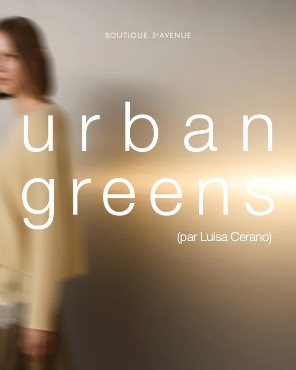 Urban greens par Luisa Cerano 🌿

La nouvelle collection de la marque allemande s'inspire de la rencontre entre l'effervescence urbaine et les paysages verdoyants. Mati&egrave;res contrastantes, textures raffin&eacute;es et teintes naturelles se conj