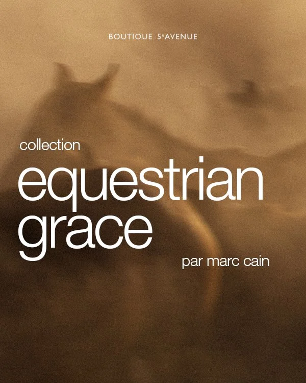 Au galop ! 🐎

Marc Cain s'inspire des codes de l'univers &eacute;questre avec des nuances terres profondes, contrast&eacute;es par une touche d'orange vif. La laine et le velours se juxtaposent pour cr&eacute;er une capsule riche en texture, parfait