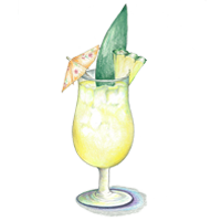 CARAMELIZED PINEAPPLE MARGARITA hornitos plata tequila, triple sec, pineapple pur é e, lime juice, soda water $12.
