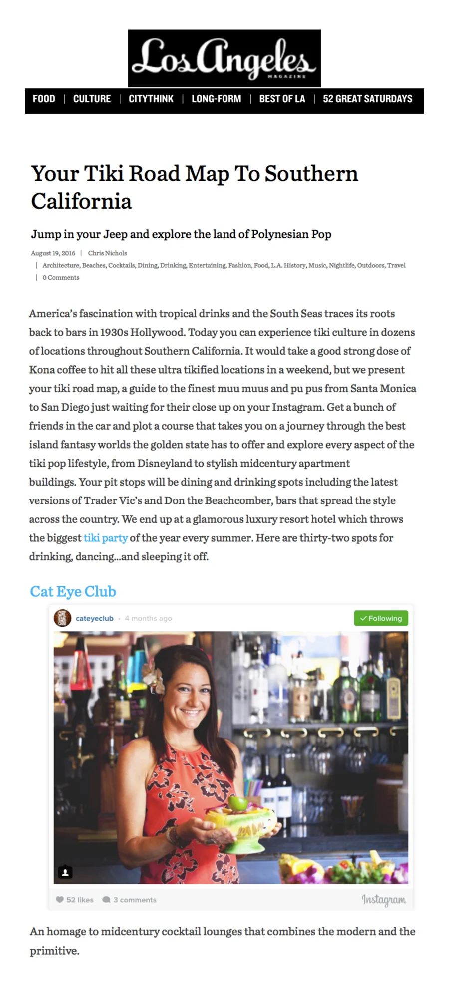 Your Tiki Road Map To Southern California