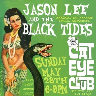 We'll be OPEN on Sunday, 5/28 for a PatrioTiki Sunday Funday! Enjoy live surf tunes with Jason Lee & The Black Tides and go on staycation with our TIKI cocktails. Doors OPEN at 5PM!