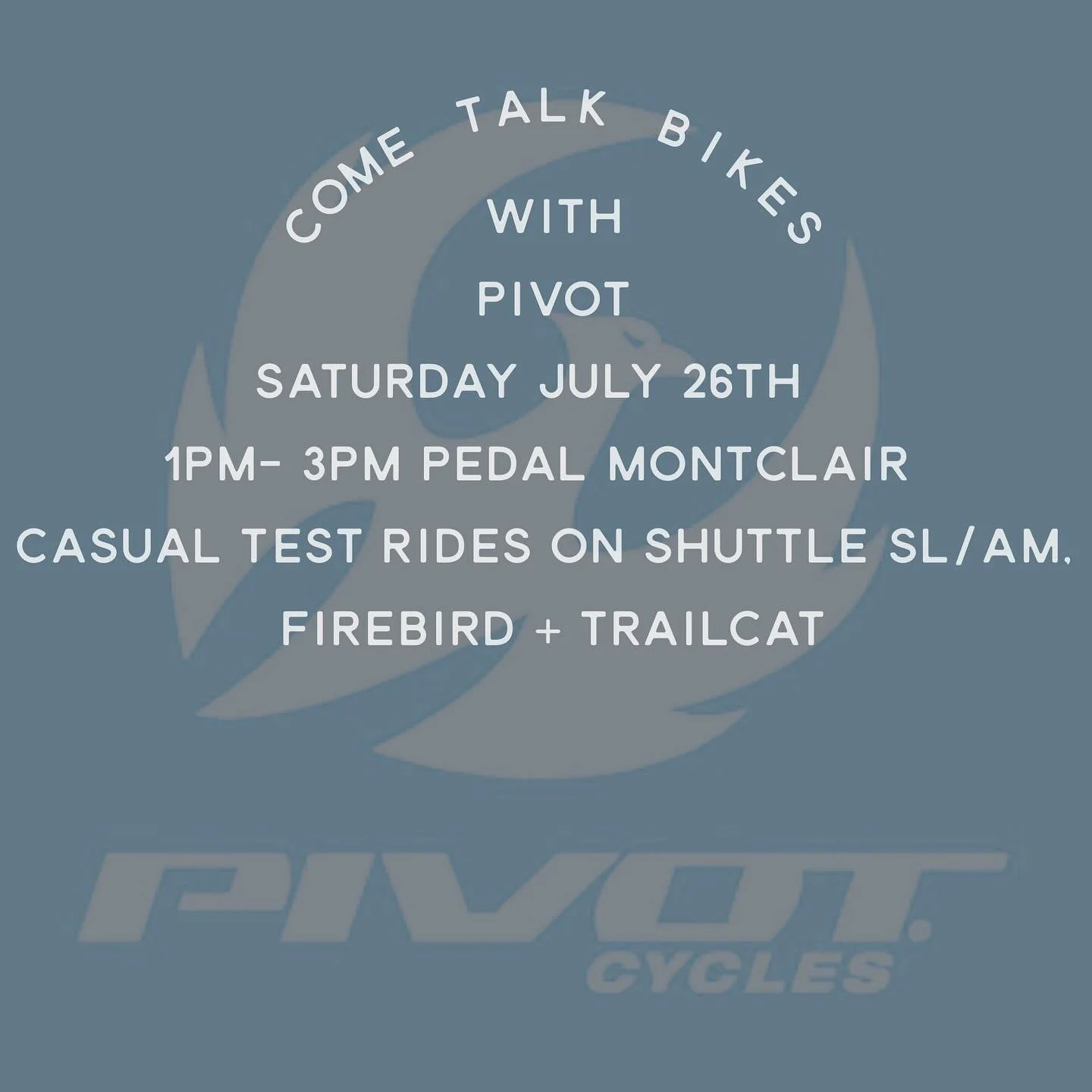 Chat with @pivotcycles see what’s new, and get fitted on select bikes! Stop by this Saturday at Pedal Montclair from 1-3pm.
#pedalmontclair #pivotcycles