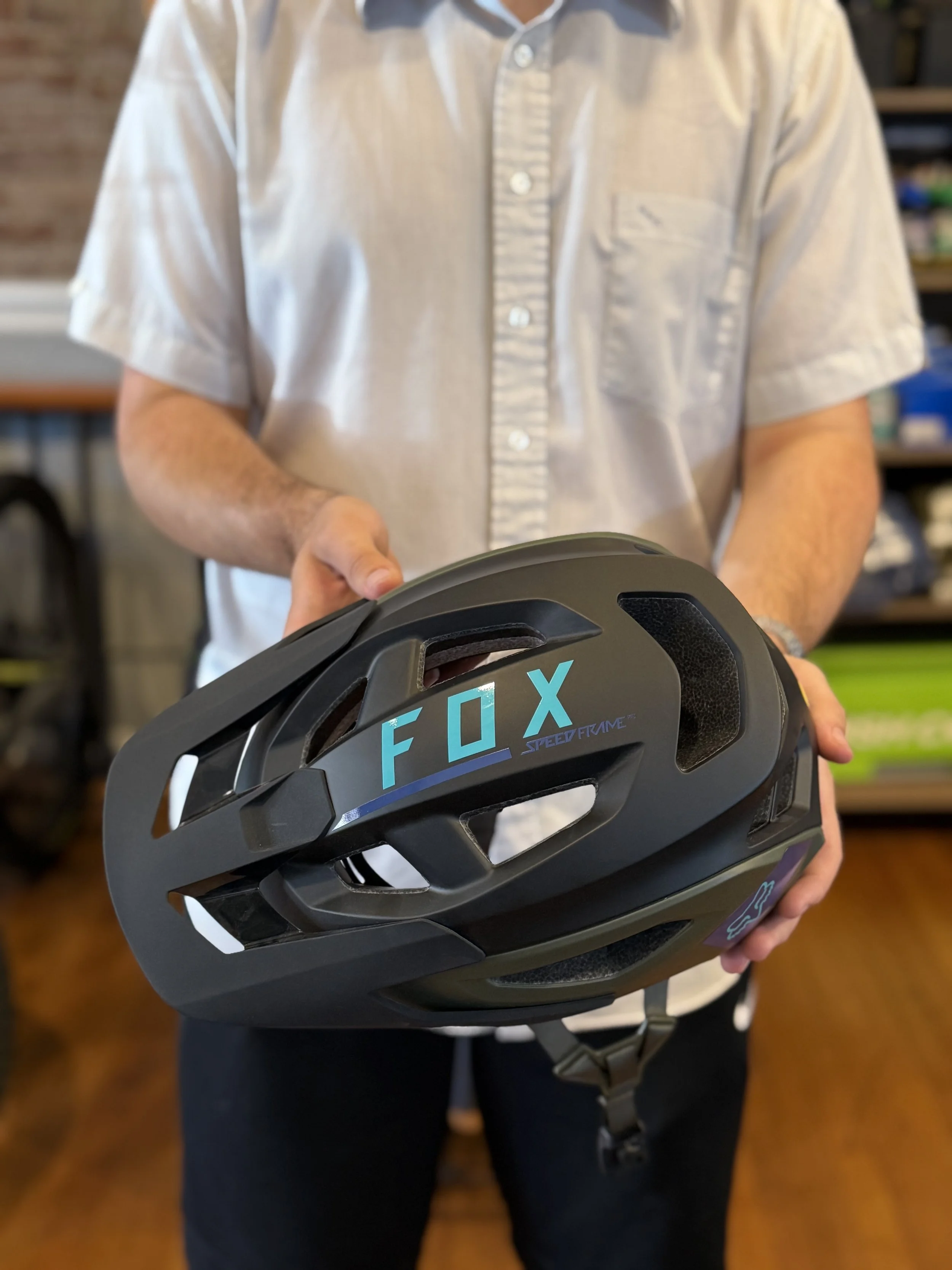 Fox MTB helmet black safety MIPS