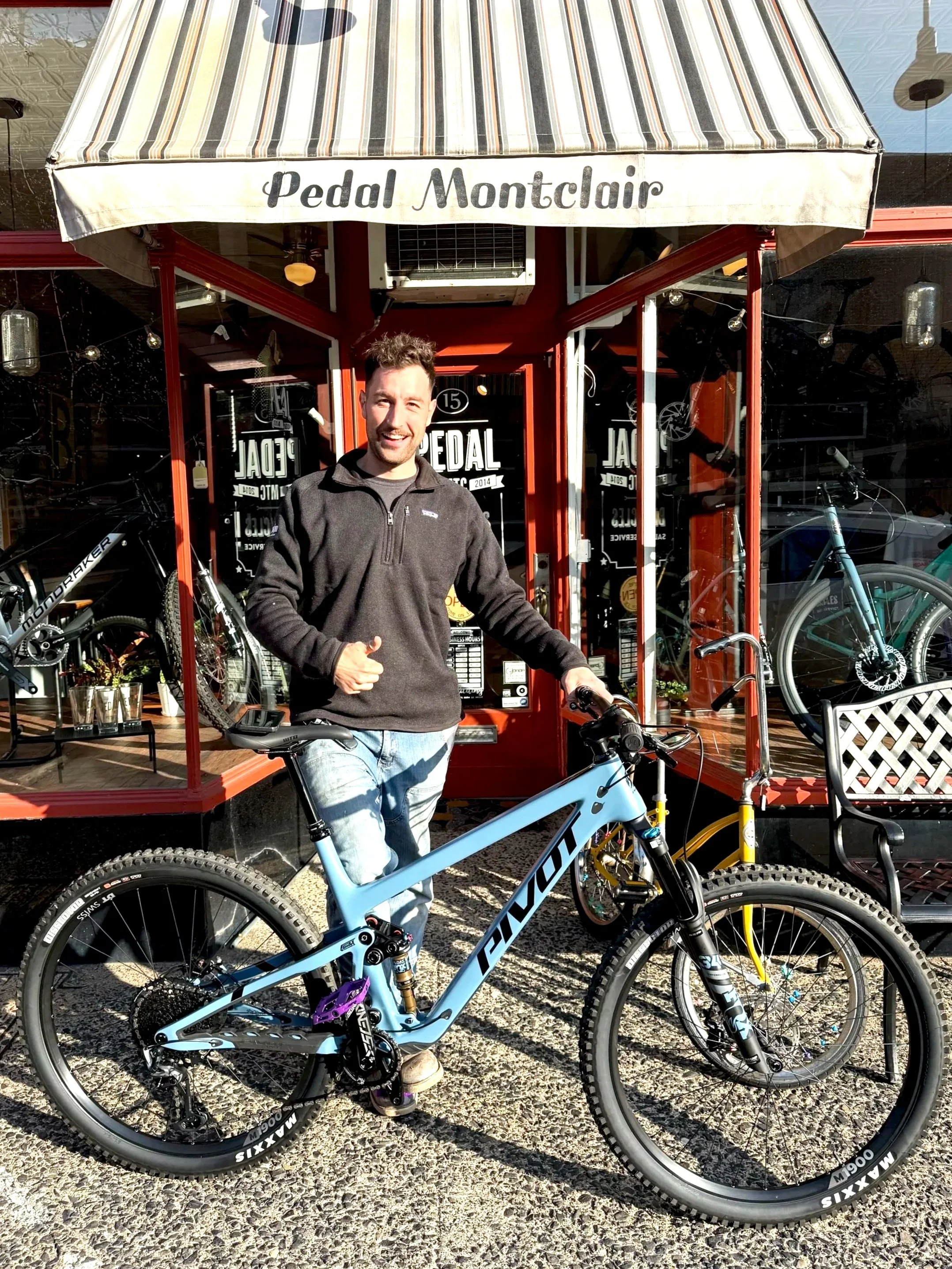 stoked customer bought Pivot MTB Trail bike