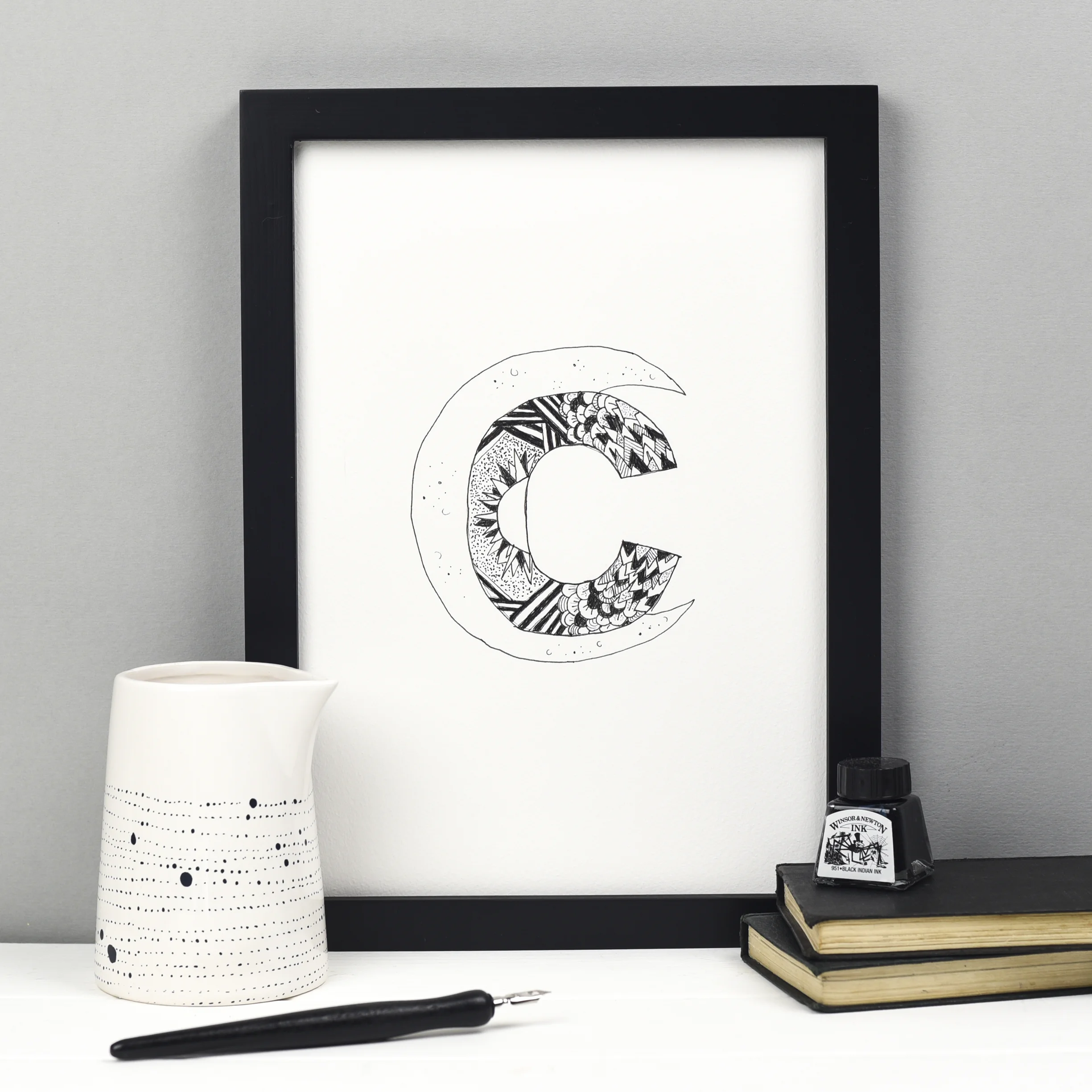 Hannah Isabel Lewis Celestial Alphabet Art Print