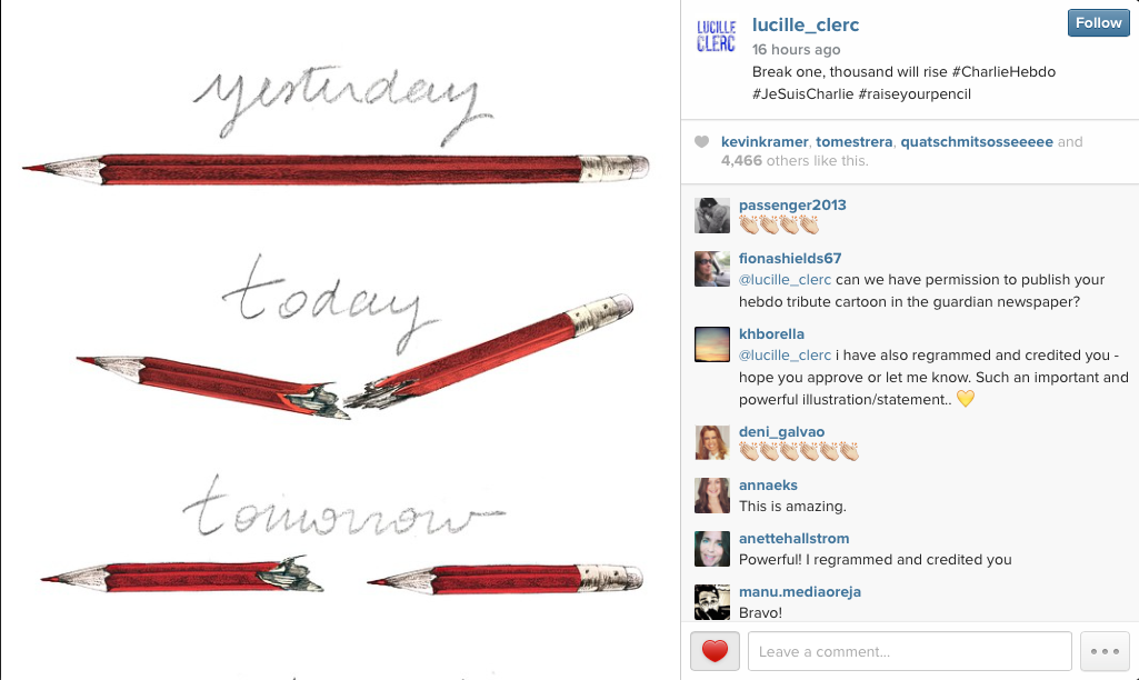 lucille_clerks's drawing on Instagram.. Source: Here