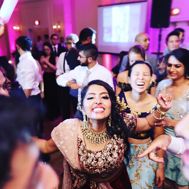 The face of one happy #bride!
2 days, 3 ceremonies, and 2 receptions later and she's still dancing the night away!! Congratulations to Neil and Jasmine!!