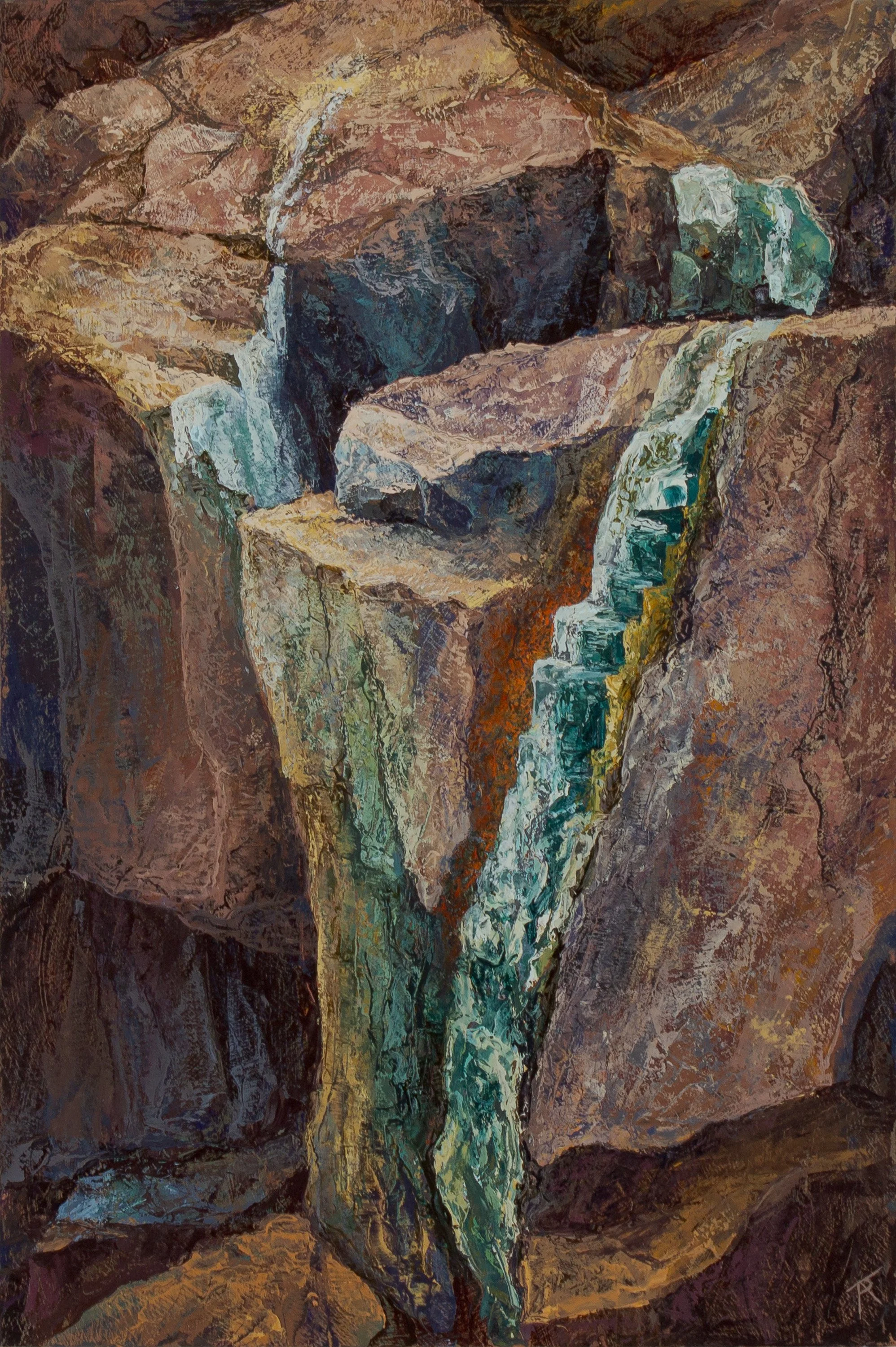 As It Seems
 - 2026
 - Oil on copper-leafed panel
 - 18x12
 - $800