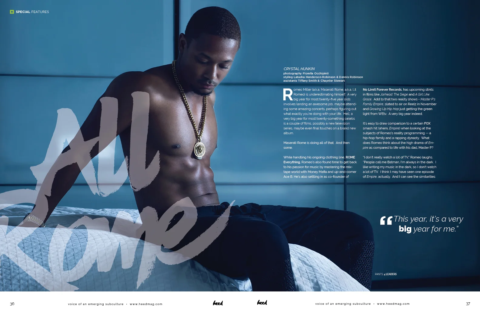 Heed Magazine - featuring Romeo Miller