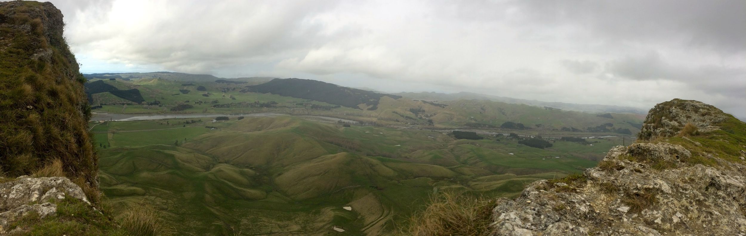 Te Mata peak. Looking down on Craggy Range winery. SUPER steep.