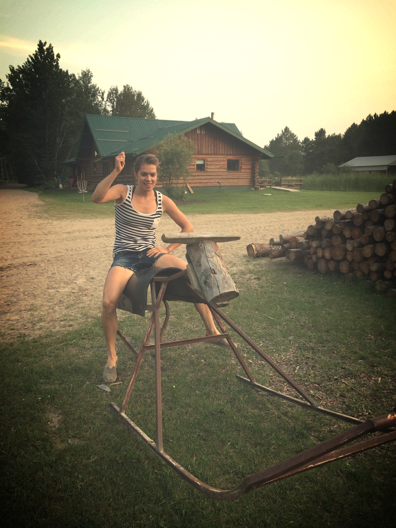  Thanks to my allergies, this is the closest I got to riding a horse at Falcon Beach Ranch run by the Imrie family. I have a ways to go before I can ever call myself a cowgirl. 