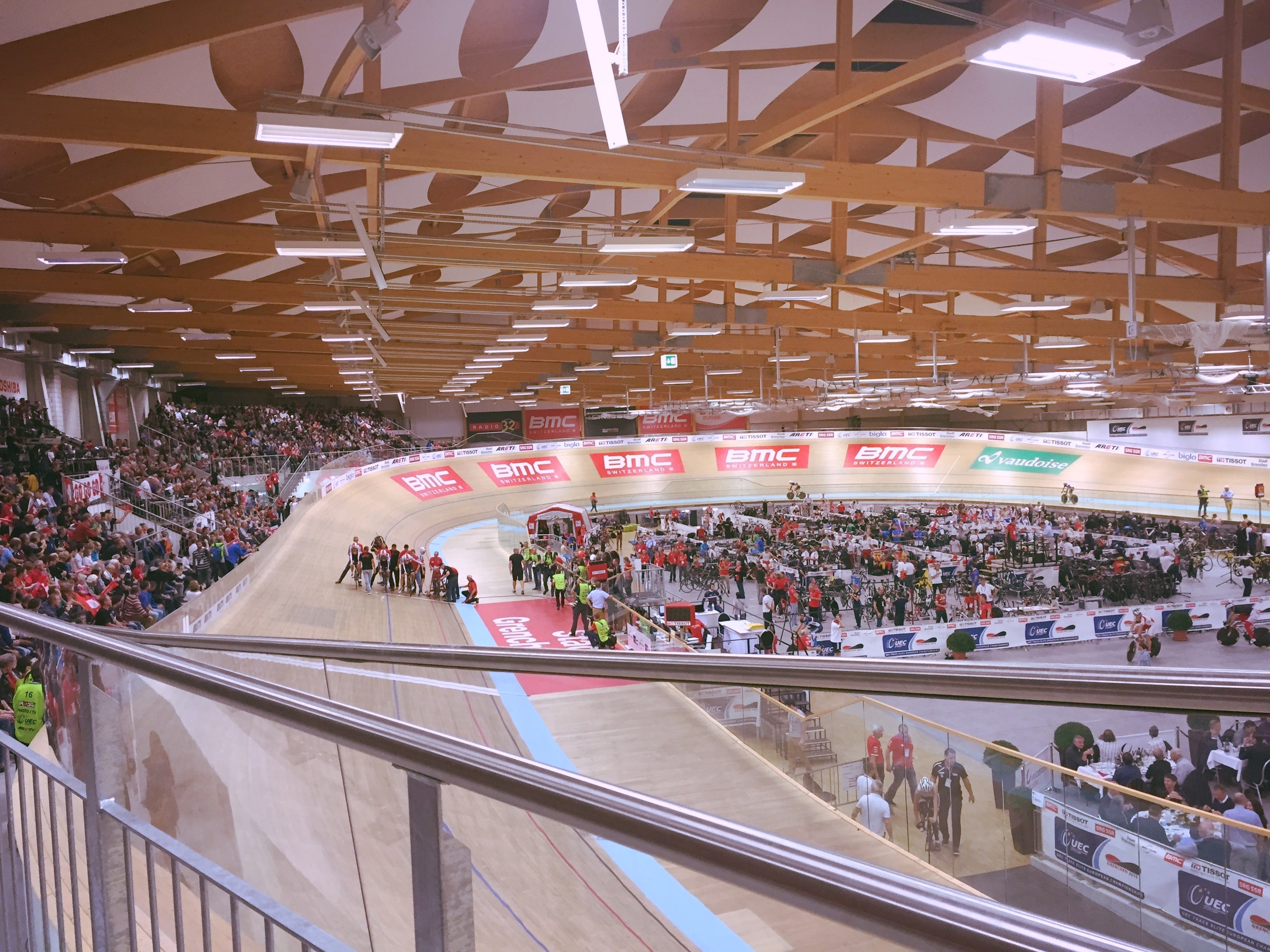  Cheering on Switzerland at the 2015 UES Track Elite European Championships in Grenchen, SUI 