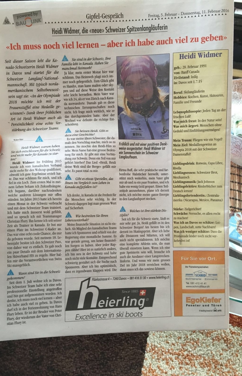  Cool! Davos newspaper interview. Thanks Walti Bäni :) 