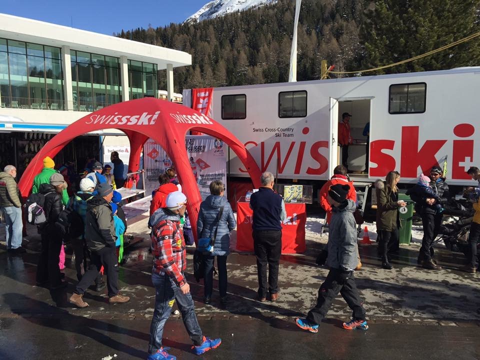  Swiss Ski wax truck as part of the festival village. 