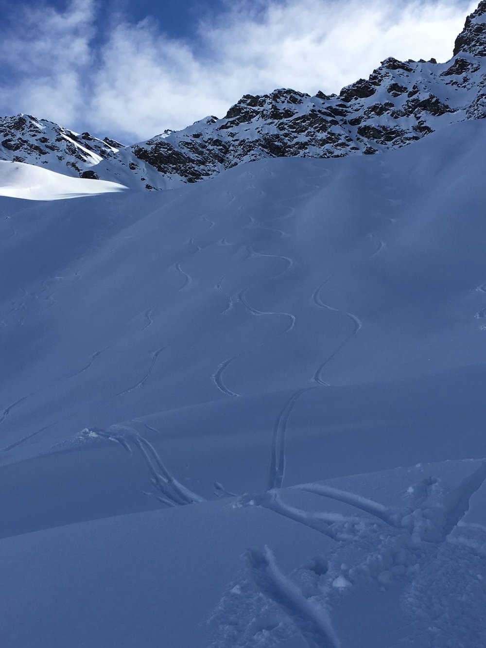  Scored some amazing lines and the flow of gravity was a nice change! Thanks Andrea for the beauty tour and great perspective.&nbsp; 