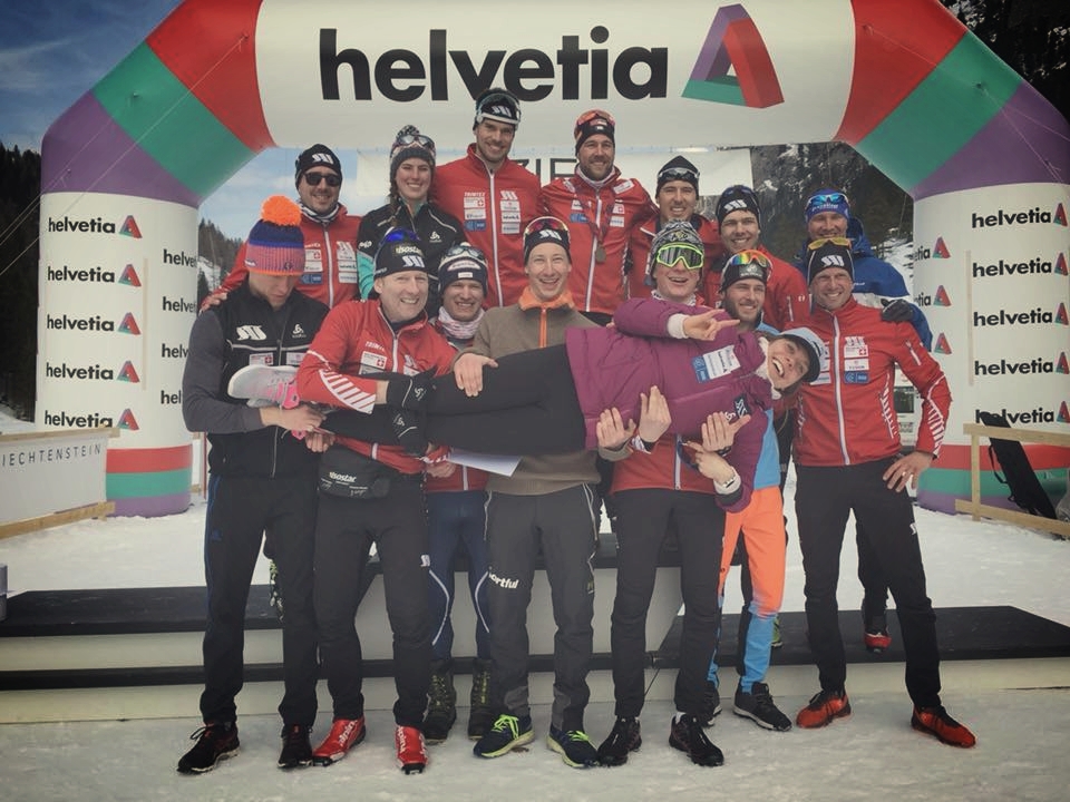  The SAS Nordic Team at Swiss Nationals. Thanks for the times and the sendoff :)  