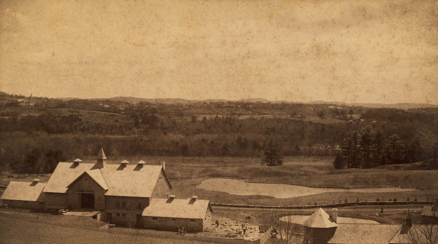 HISTORICAL IMAGE: STONOVER BARN BEING BUILT