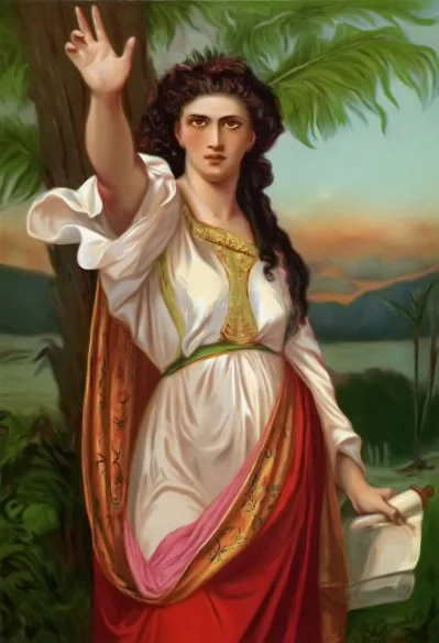 Painting of Deborah by Charles Landelle (1901).