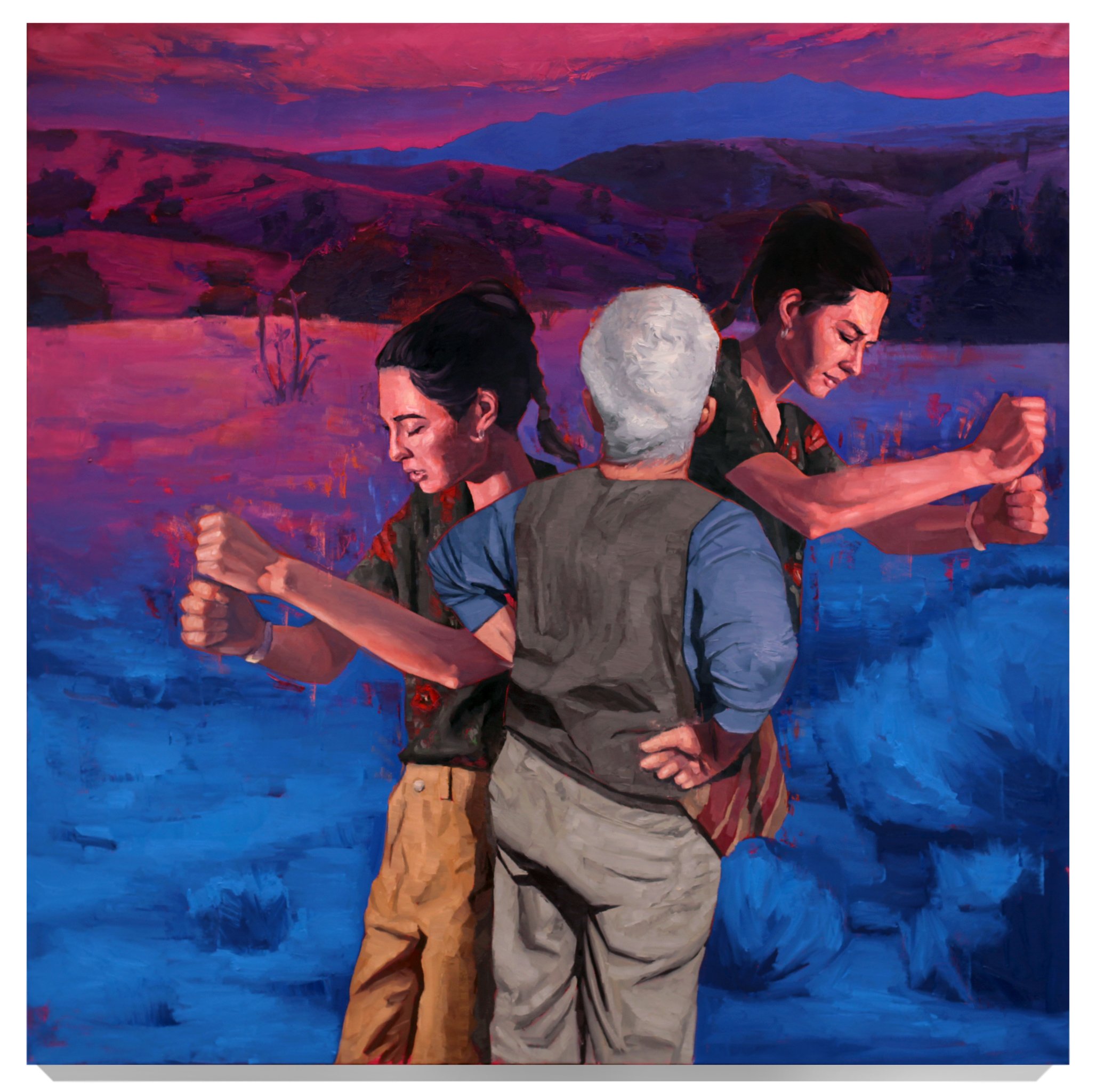 "The Sort of Thing that Thinking About Won't Change One Bit" - Oil on Canvas 48" x 48" 2023