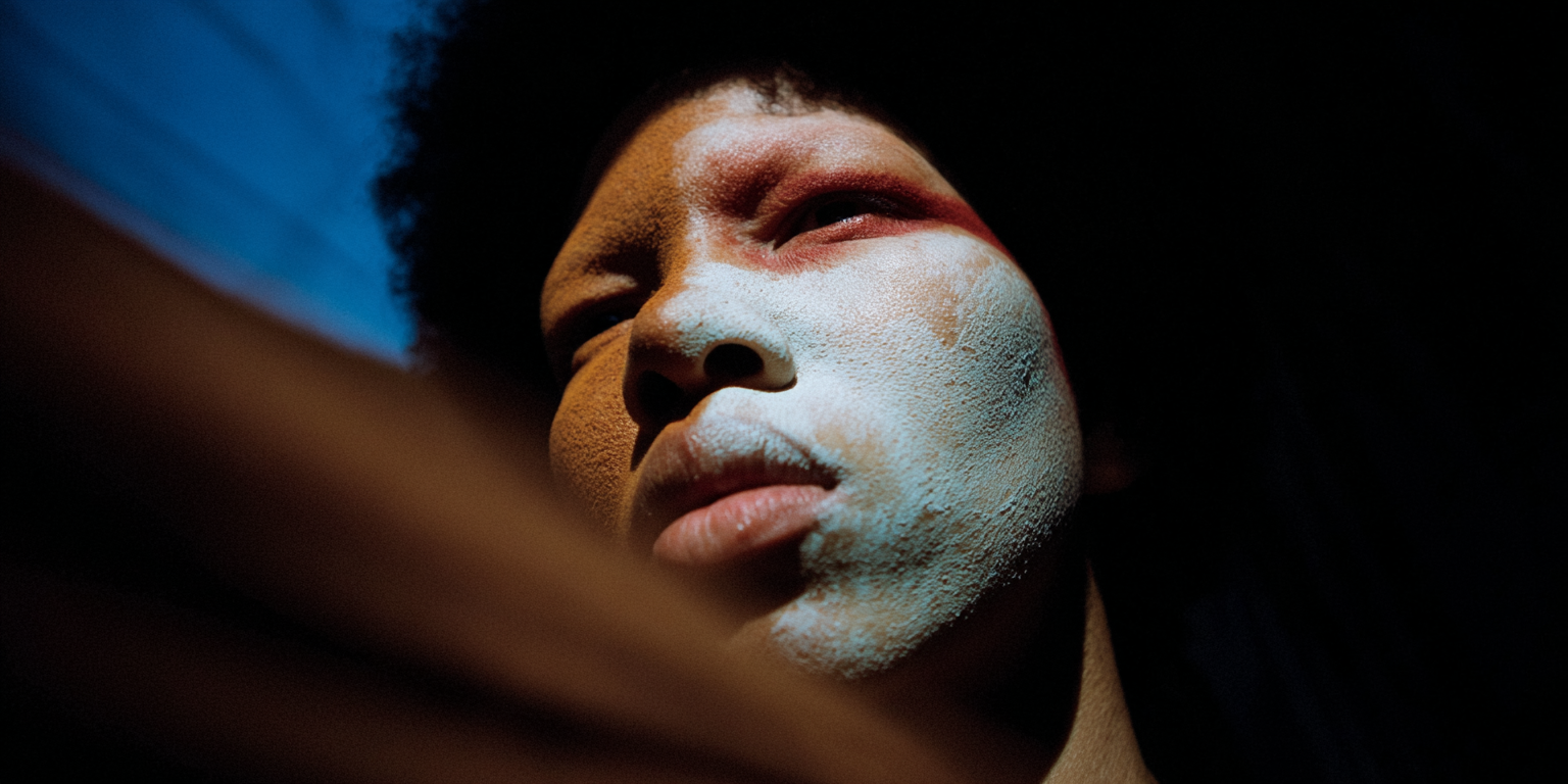 u1146626773_a_petite_black_womans_face_half_covered_by_white__1db8a162-d5b7-40fd-a9db-e08f76d5b17b_1.png