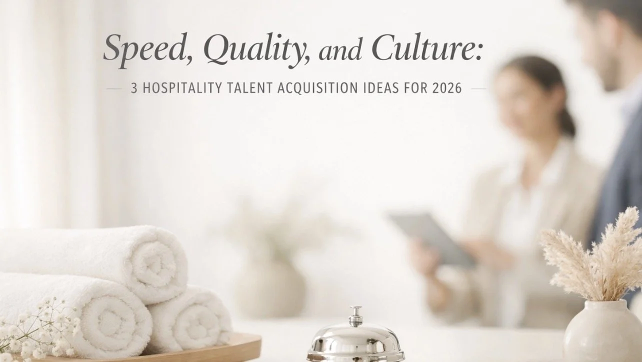 Speed, Quality, and Culture: 3 Hospitality Talent Acquisition Ideas for 2026