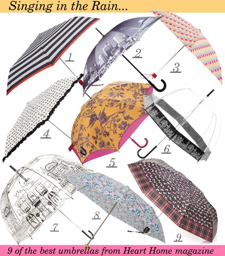 Nine of the best umbrellas from Heart Home magazine.