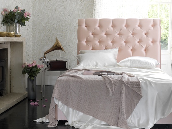 Foxtail Divan in Harlequin Tembok satin blush £1,280.