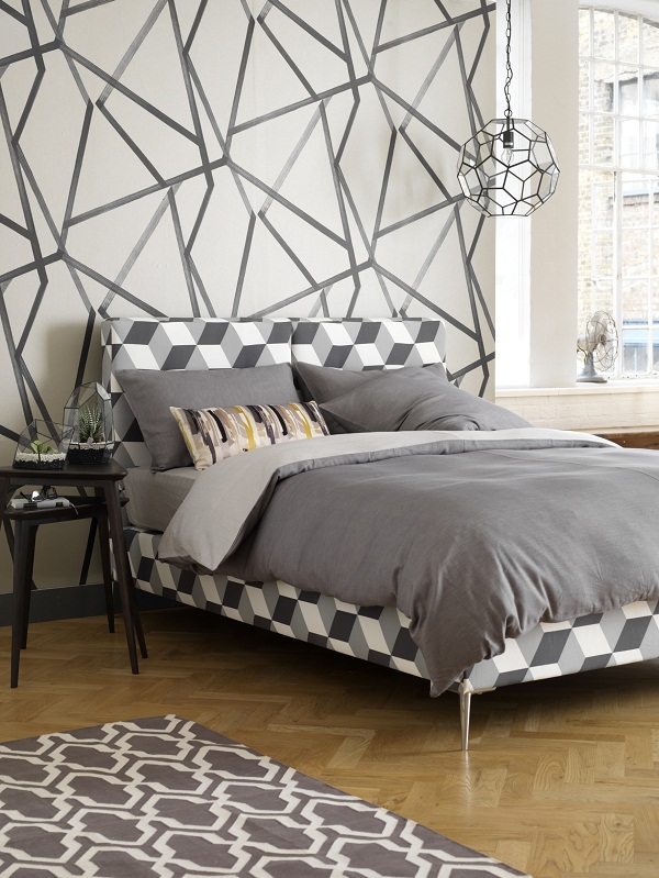 Campion Bedstead Double Korla Cubes Steel £1,026.