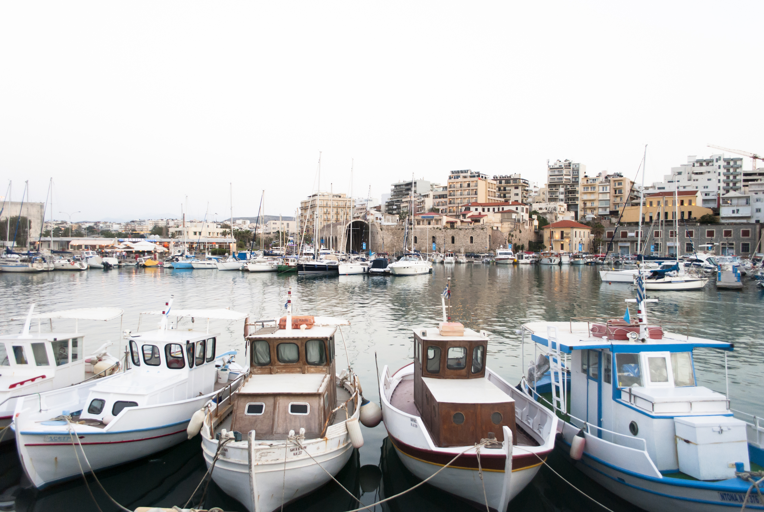 Old port and view to the city 