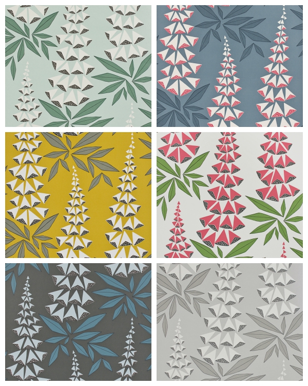 From top left clockwise: Foxglove Jade, Foxglove Tiki, Foxglove Garden, Foxglove Misty, Foxglove Boleyn, Foxglove Quince.