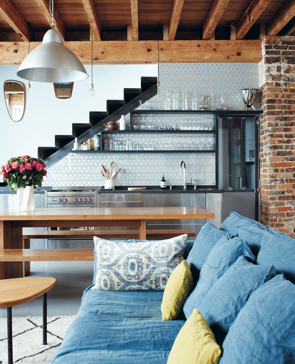 Petite Parisienne: Home of French television presenter Marine Vignes & her family in Paris.