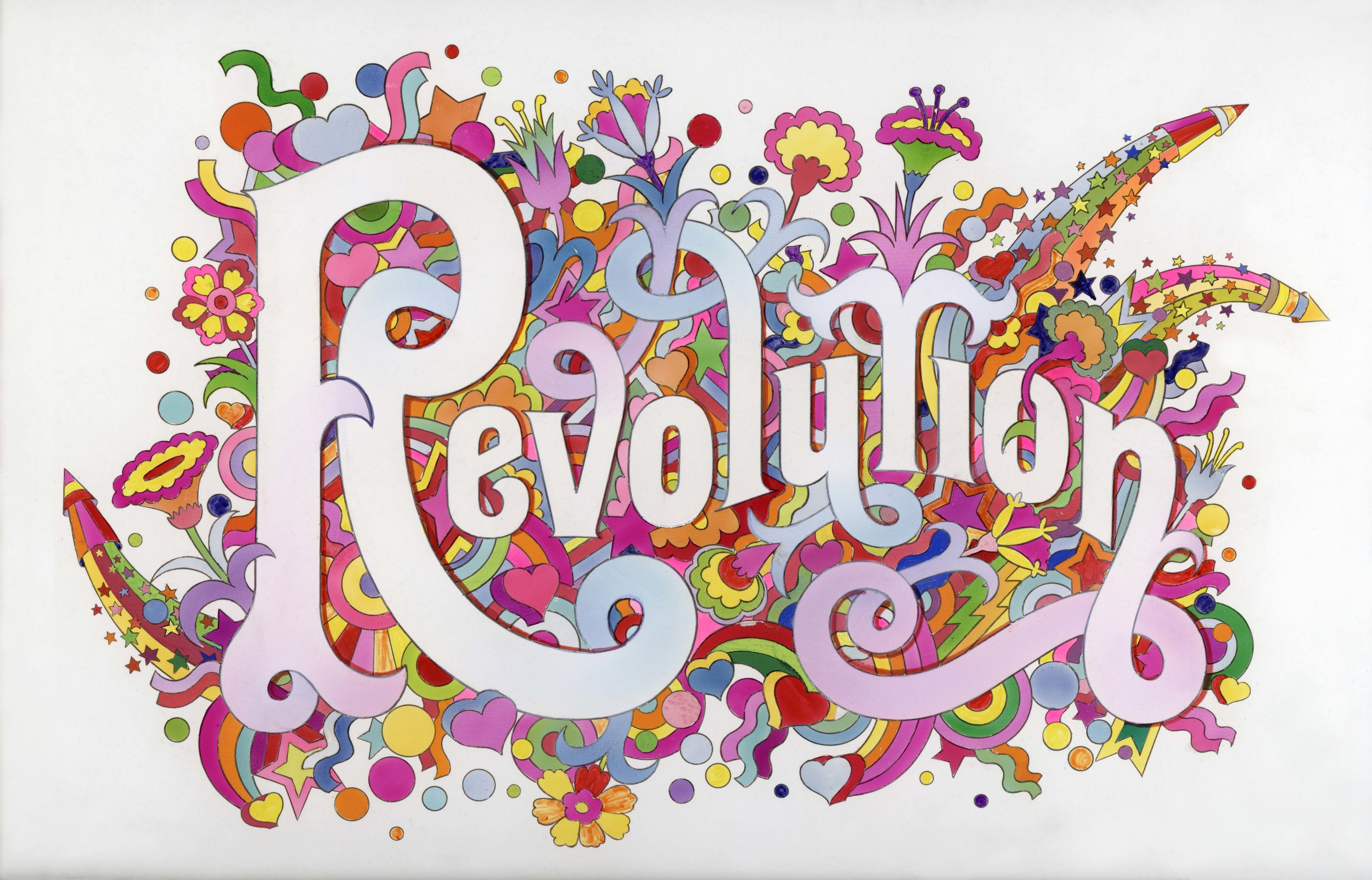 The Beatles Illustrated Lyrics, ‘Revolution’ 1968 by Alan Aldridge © Iconic Images, Alan Aldridge