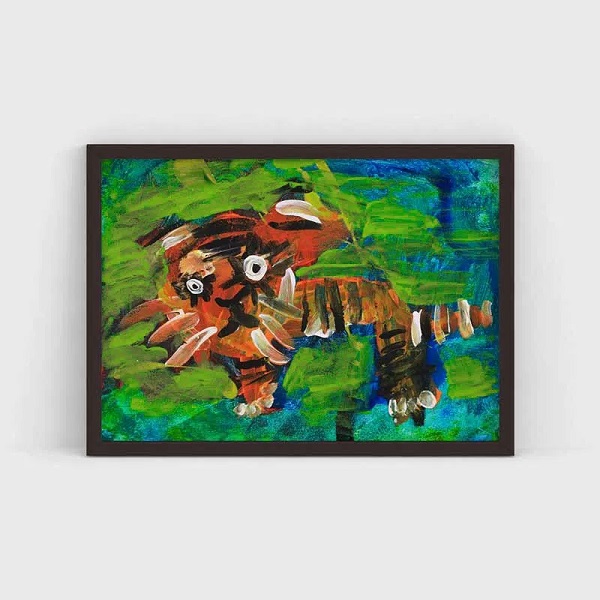 Artist ‣ Mikhail Age ‣ 4 Title ‣ Tiger Location ‣ Yerevan, Armenia