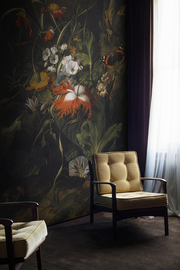 A 'Forest Floor' Still Life Of Flowers Mural By Rachel Ruysch from the Ashmolean Collection