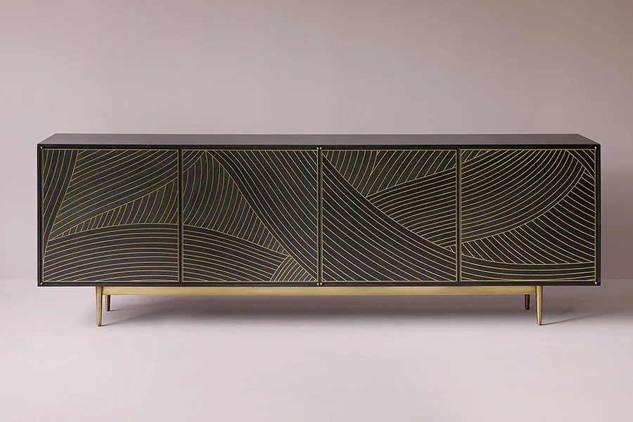 Dhow Cabinet in Charcoal