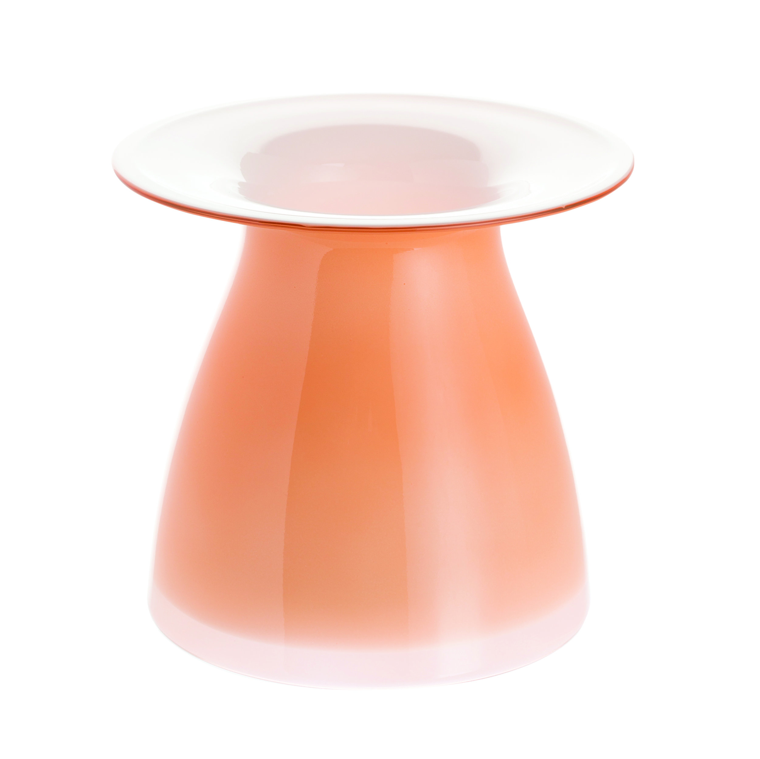Dartington Crystal_Juno_Peach Short Vase_£30.00_www.dartington.co.uk.jpg