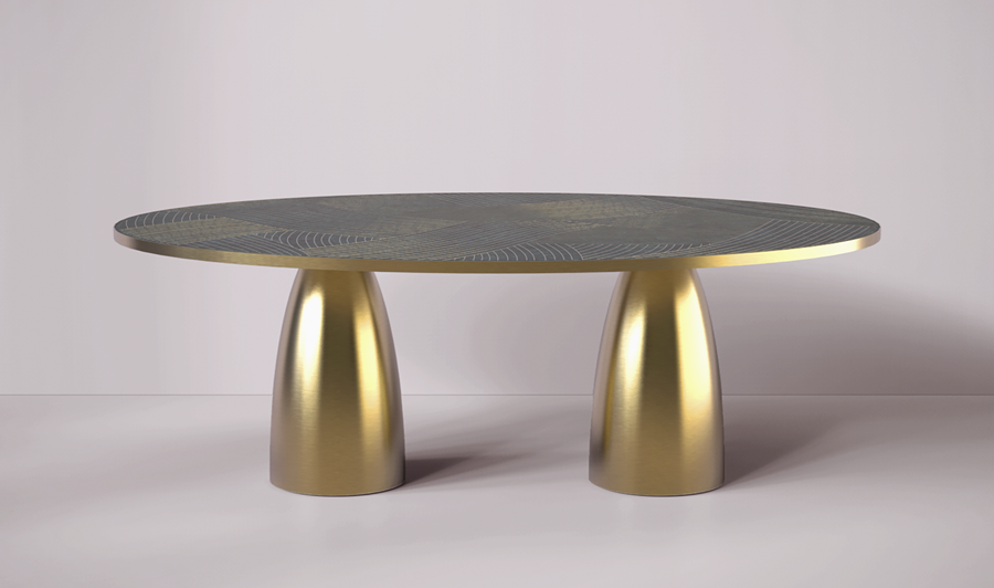 NEW | LUSTRE OVAL DINING TABLE