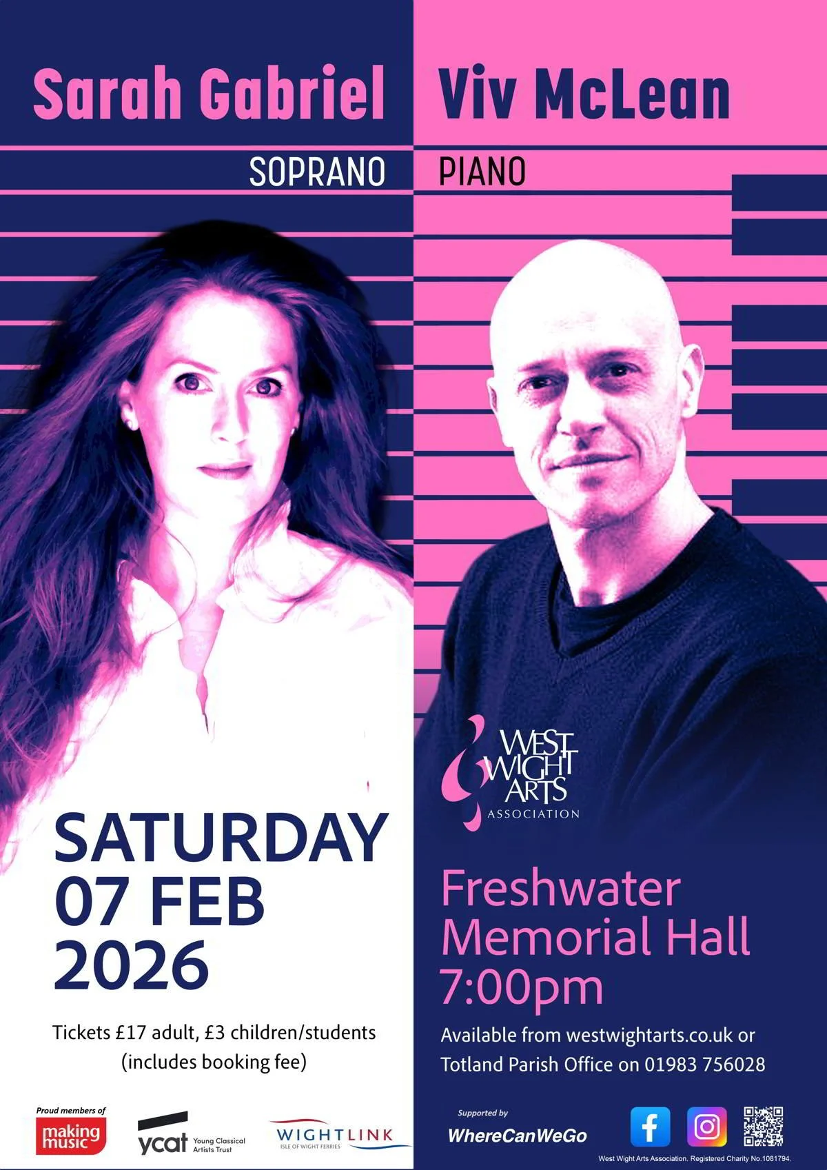 soprano Sarah Gabriel and pianist Viv McLean