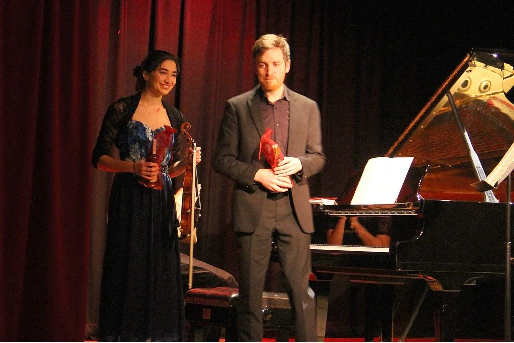 Savitri Grier and Richard Uttley at West Wight Arts Concert