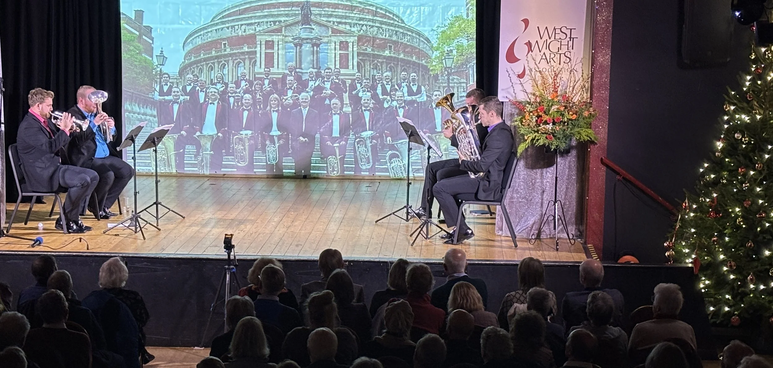 A4 Brass Playing at the West Wight Arts Association