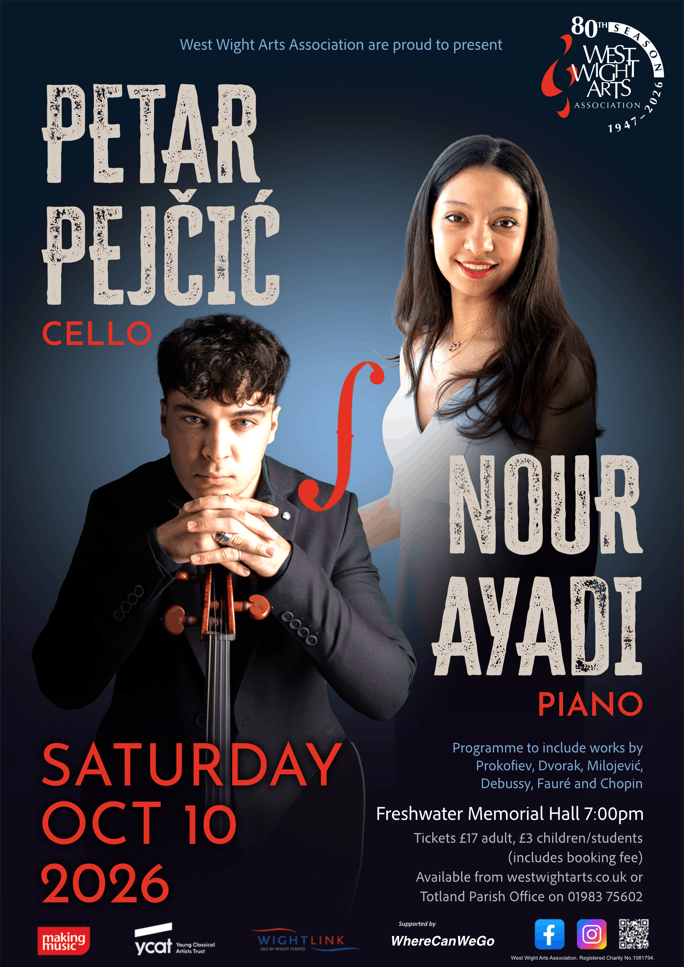Petar Pejčić and Nour Ayadi in concert