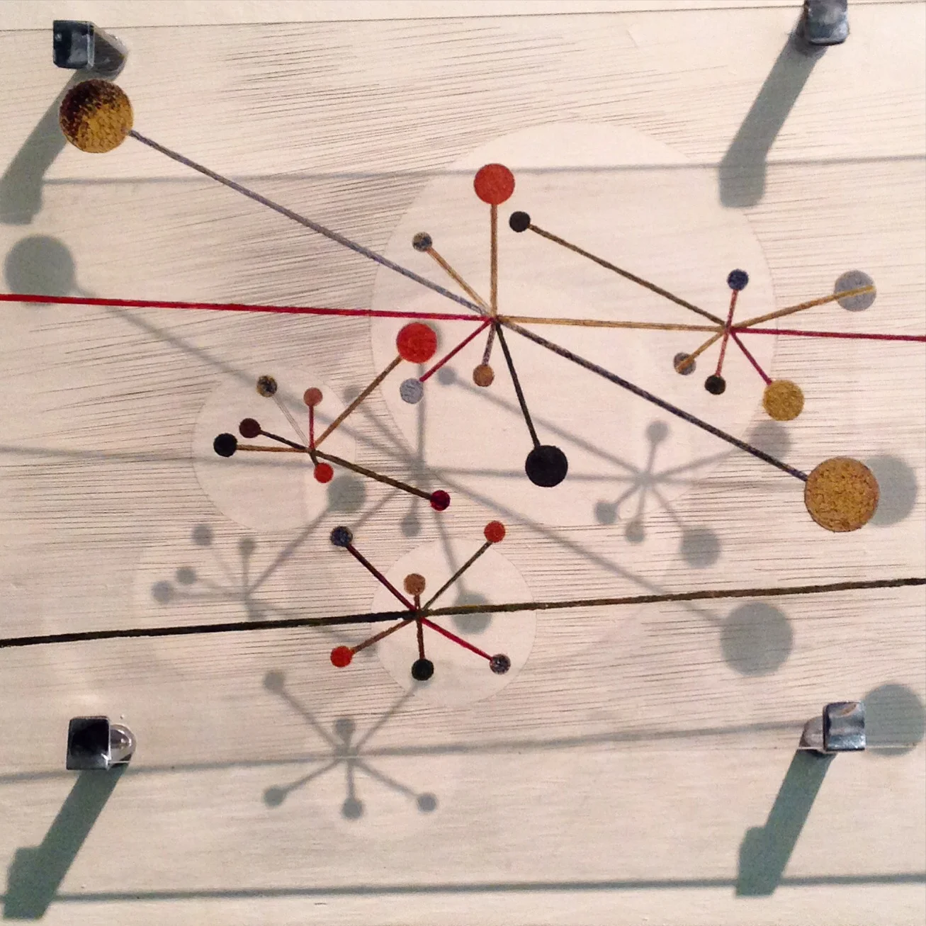 Laszlo Maholy-Nagy at Guggenheim Museum. He experimented with many different materials to create his modernist pieces.