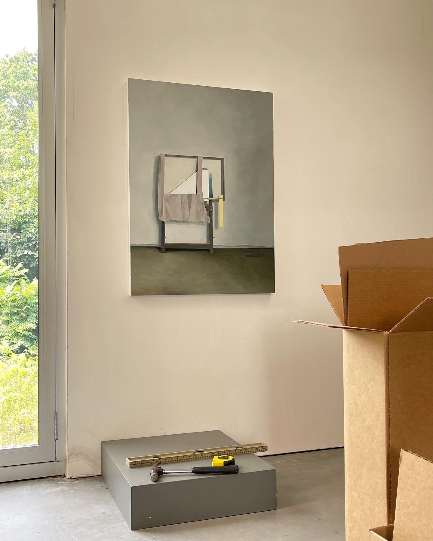 Jenny Brillhart. Unpacked and installed. 
Jeff Keller and I have worked all week installing near 5000 square feet of the gallery space. 
Tomorrow Saturday August 28th we open. 11-5. 
Claire Seidl. Paintings and photographs. Jenny Brillhart. Paintings