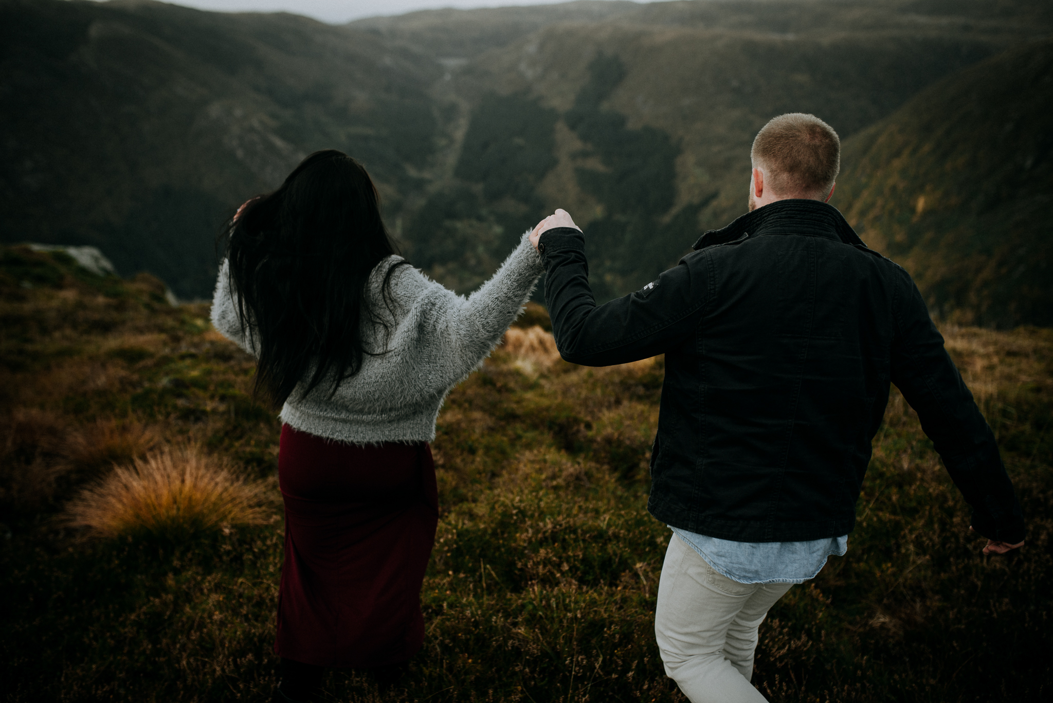 Kjærestefotografering. Bryllupsbilder på Ulriken.