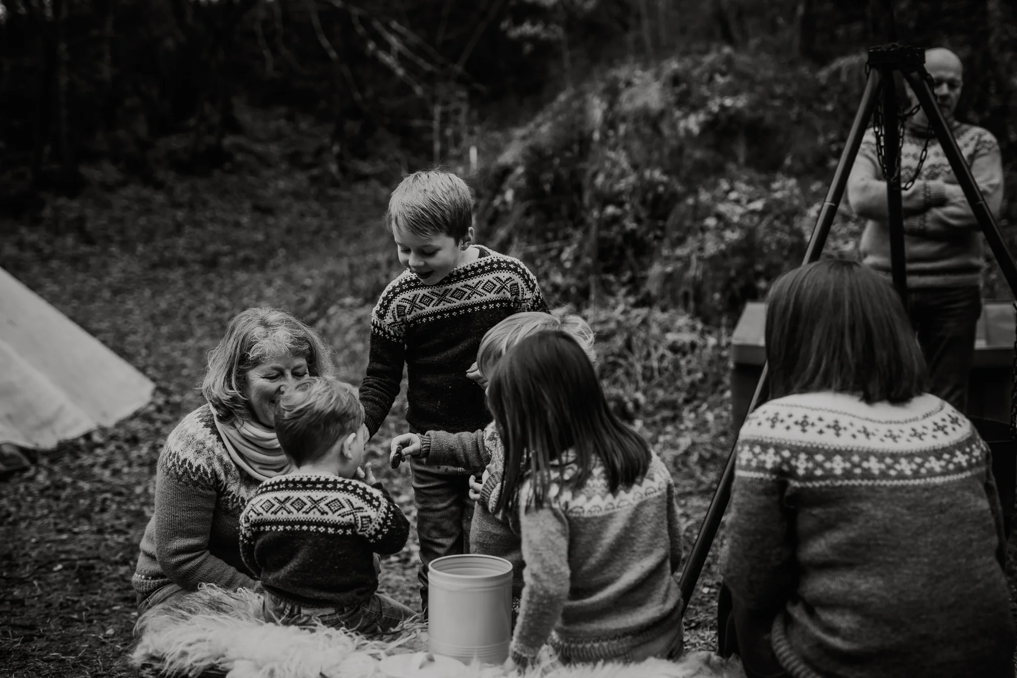 Familiefotografering i Bergen utendørs