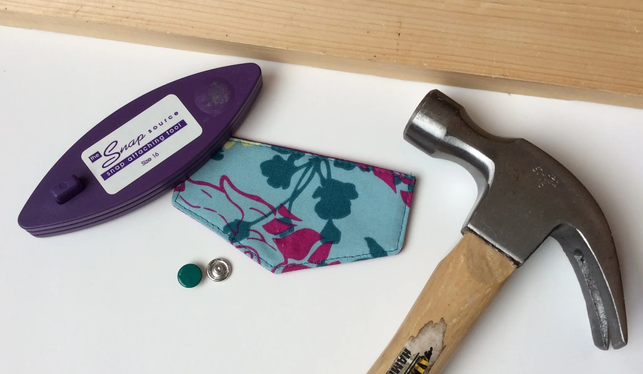 Everything you need to attach a long prong snap!