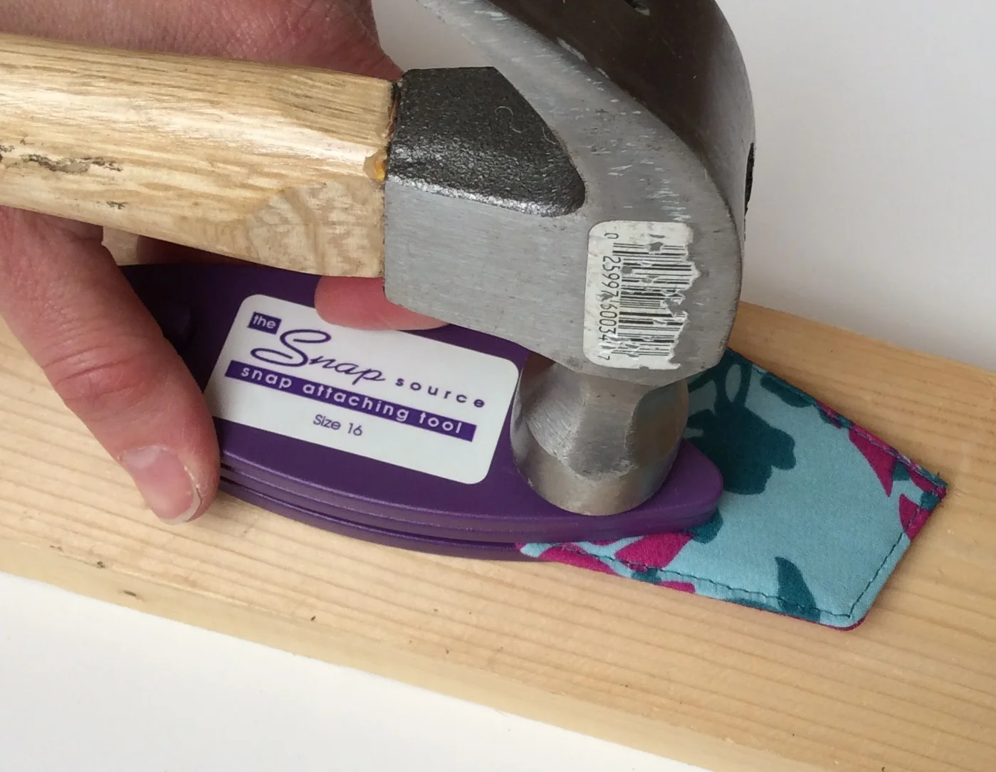 A couple hits with the hammer and . . .