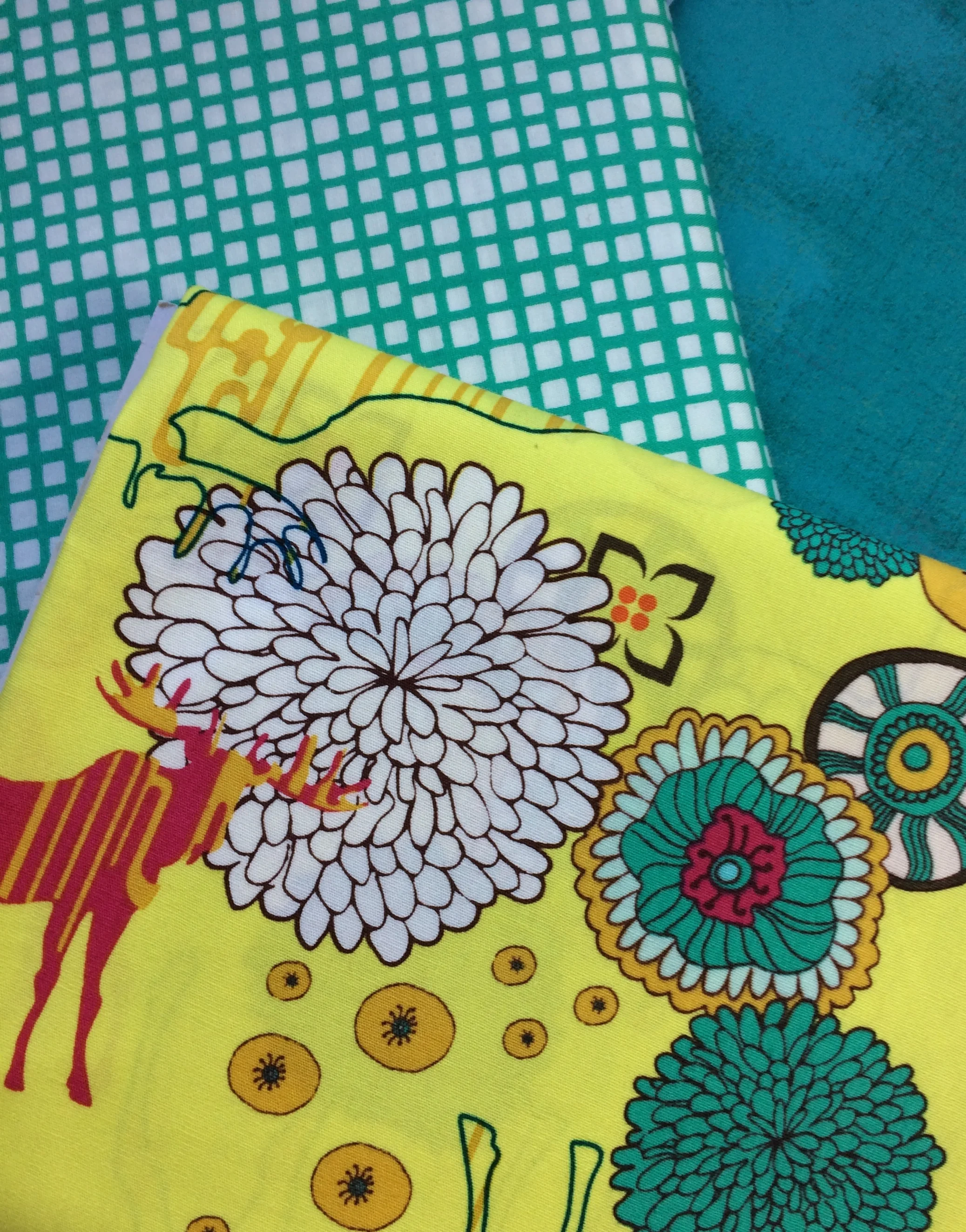 Moose and flowers, how fun! This Art Gallery Fabric is fabulous!